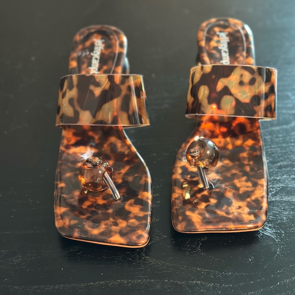 Jeffrey Campbell Leopard Print Sandals